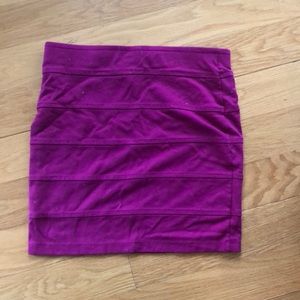 Purple pink body con skirt